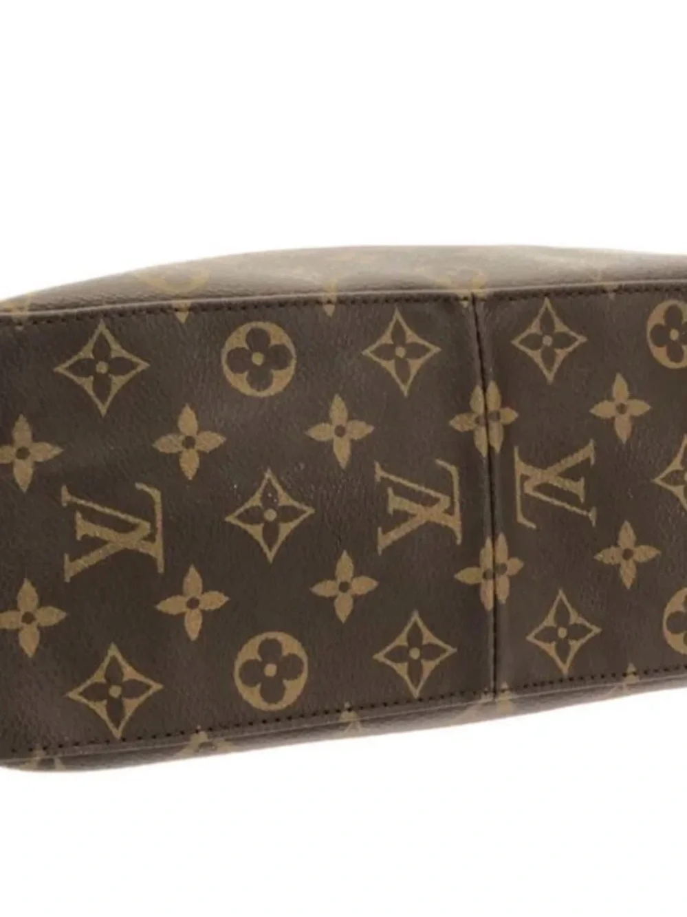 Louis Vuitton Monogram Hobo Shoulder Bag in Brown and Tan
